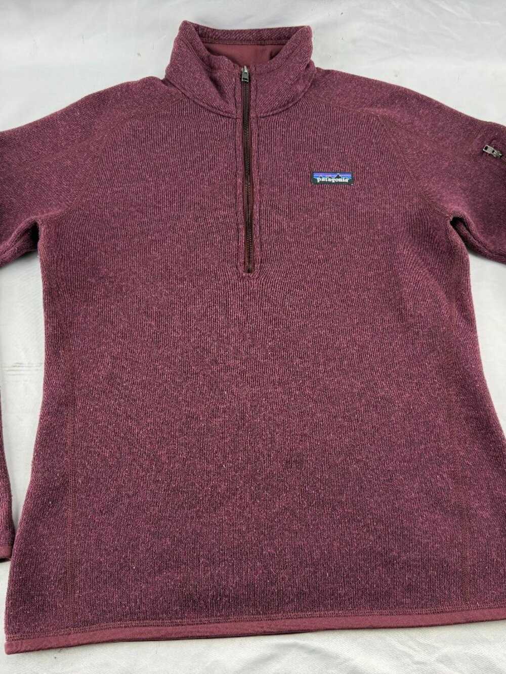 Patagonia Better Sweater Fleece 1/4 Zip Pullover Maroon Red Women's Size M